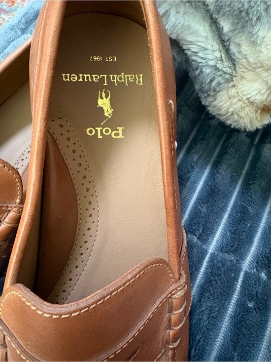 Polo by Ralph Lauren Tan Leather Penny Loafers